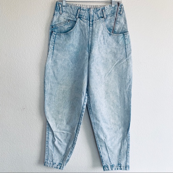 80s zipper jeans
